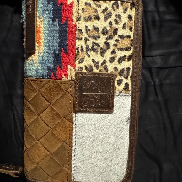 STS Ranchwear Multicolor Patchwork Wallet - Picture 1 of 3